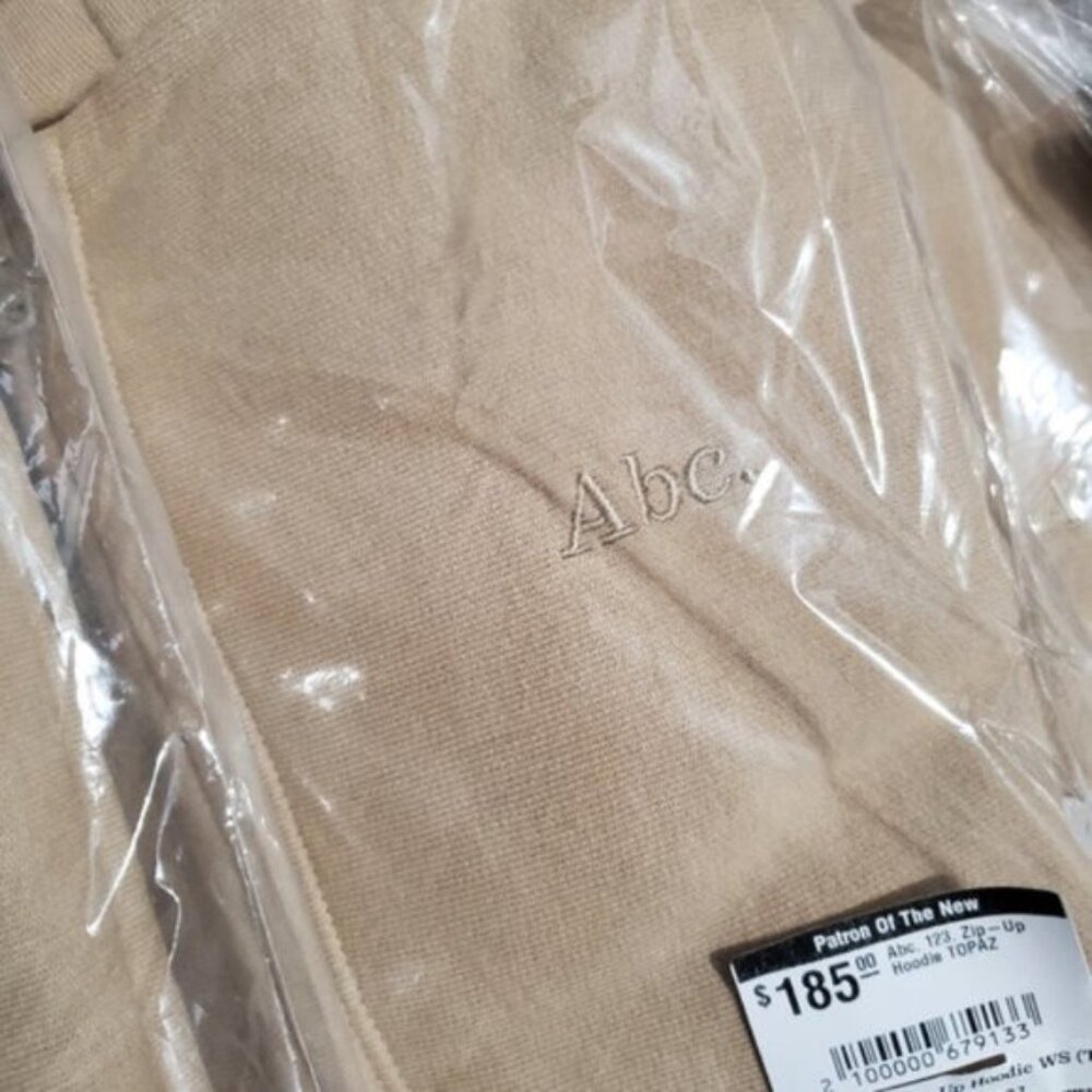 ADVISORY BOARD CRYSTALS (Abc) ZIP-UP HOODIE TOPAZ (beige) - Picture 6 of 7